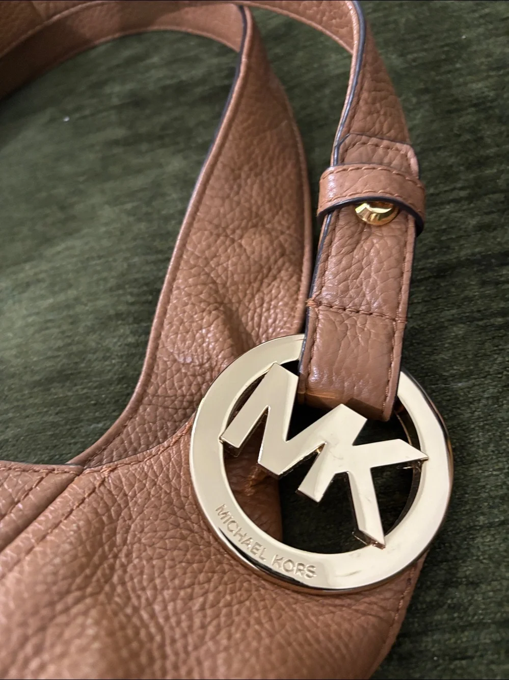 Michael Kors Large Fulton Tote Camel Leather Shoulder Bag